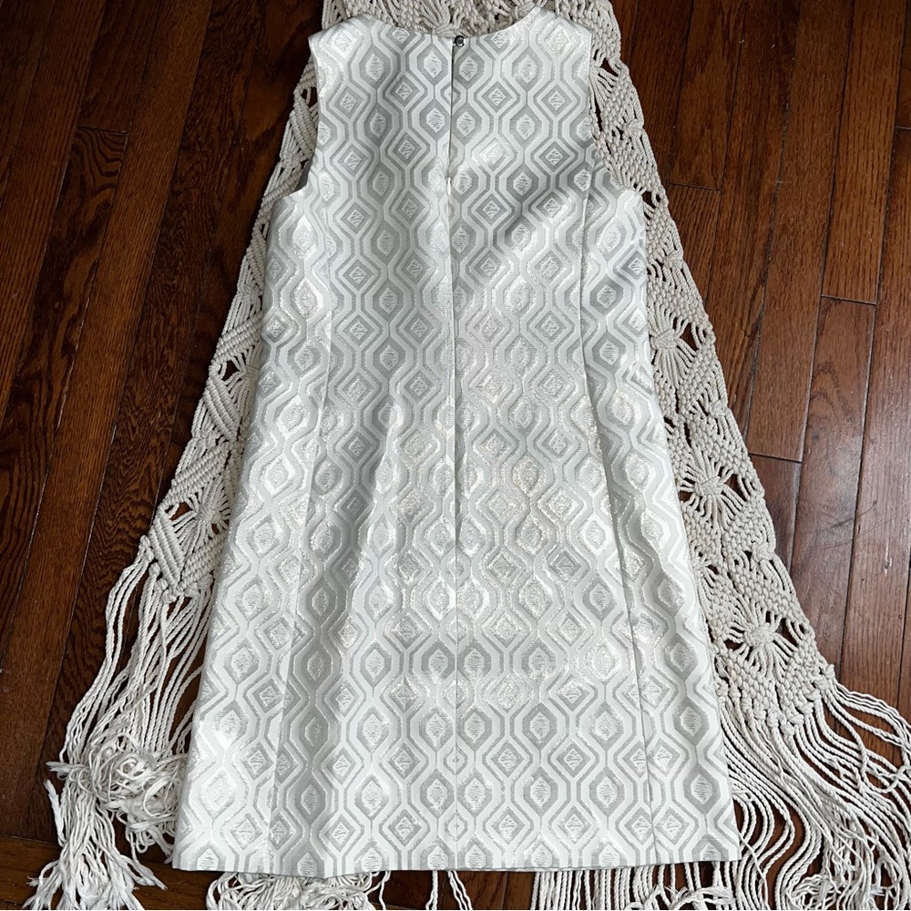 White House Black Market | Sparkling Sleeveless Shift Dress - Picture 6 of 7